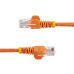 StarTech.com Cat5e patch cable with snagless RJ45 connectors – 15 ft, orange