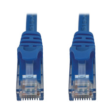 Tripp Lite N261-100-BL Cat6a 10G Snagless Molded UTP Ethernet Cable (RJ45 M/M), PoE, Blue, 100 ft. (30.5 m)
