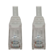 Tripp Lite N261-001-WH Cat6a 10G Snagless Molded UTP Ethernet Cable (RJ45 M/M), PoE, White, 1 ft. (0.3 m)