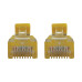 Tripp Lite N261-S05-YW Cat6a 10G Snagless Molded Slim UTP Ethernet Cable (RJ45 M/M),PoE, Yellow, 5 ft. (1.5 m)