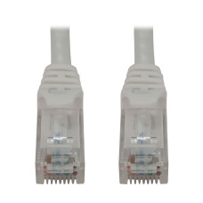Tripp Lite N261-100-WH Cat6a 10G Snagless Molded UTP Ethernet Cable (RJ45 M/M), PoE, White, 100 ft. (30.5 m)