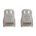 Tripp Lite N261-100-WH Cat6a 10G Snagless Molded UTP Ethernet Cable (RJ45 M/M), PoE, White, 100 ft. (30.5 m)