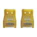 Tripp Lite N261-100-YW Cat6a 10G Snagless Molded UTP Ethernet Cable (RJ45 M/M), PoE, Yellow, 100 ft. (30.5 m)
