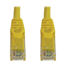 Tripp Lite N261-100-YW Cat6a 10G Snagless Molded UTP Ethernet Cable (RJ45 M/M), PoE, Yellow, 100 ft. (30.5 m)