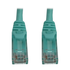 Tripp Lite N261-002-AQ Cat6a 10G Snagless Molded UTP Ethernet Cable (RJ45 M/M), PoE, Aqua, 2 ft. (0.6 m)