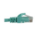 Tripp Lite N261-002-AQ Cat6a 10G Snagless Molded UTP Ethernet Cable (RJ45 M/M), PoE, Aqua, 2 ft. (0.6 m)
