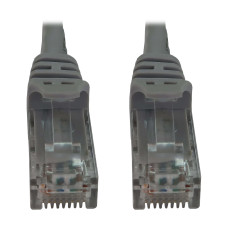 Tripp Lite N261-100-GY Cat6a 10G Snagless Molded UTP Ethernet Cable (RJ45 M/M), PoE, Gray, 100 ft. (30.5 m)