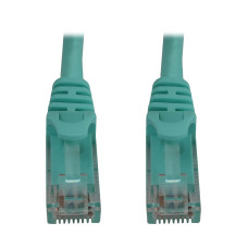 Tripp Lite N261-100-AQ Cat6a 10G Snagless Molded UTP Ethernet Cable (RJ45 M/M), PoE, Aqua, 100 ft. (30.5 m)