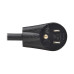 Tripp Lite Power Extension Cord, Right-Angle NEMA 5-15P to NEMA 5-15R - 13A, 120V, 16 AWG, 15 ft. (4.6 m), Black