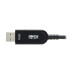 Tripp Lite U428F-15M-D321 USB-A to USB-C AOC Cable (M/M) - USB 3.2 Gen 2 Plenum-Rated Fiber Active Optical - Data Only, Backward Compatible, Black, 15 m (49 ft.)