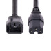 StarTech.com 10ft (3m) Heavy Duty Extension Cord, C14 to C15 Extension Cord, 15A 125V, 14AWG, Heavy Gauge Power Extension Cable, Heavy Duty AC Power Cord