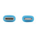 Tripp Lite M102AB-006-S-LB Safe-IT USB-C to Lightning Sync/Charge Antibacterial Cable, Ultra Flexible, MFi Certified - USB 2.0 (M/M), Light Blue, 6 ft. (1.83 m)