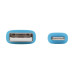 Tripp Lite M100AB-006-S-LB Safe-IT USB-A to Lightning Sync/Charge Antibacterial Cable (M/M), Ultra Flexible, MFi Certified, Light Blue, 6 ft. (1.83 m)