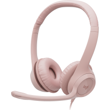 Logitech H390 Headset Wired Head-band Office/Call center USB Type-A Pink