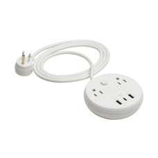 Tripp Lite TLP26PD30WCAM surge protector White 2 AC outlet(s) 120 V 1.83 m
