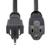 StarTech.com 15ft (4.5m) Power Extension Cord, NEMA 5-15R to NEMA 5-15P Black Extension Cord, 13A 125V, 16AWG, Outlet Extension Power Cable, NEMA 5-15R to NEMA 5-15P AC Computer Power Cord - UL Listed