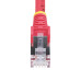 StarTech.com 1ft Red CAT6a Ethernet Cable, Snagless RJ45, 10GbE, 100W PoE++, S/FTP, LSZH, 27AWG Pure Bare Copper Wire, 500MHz, Shielded Network Patch Cord w/Strain Reliefs, Fluke Tested/ETL Verified