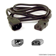 Belkin PRO Series Computer-Style AC Power Extension Cable Black 0.9 m