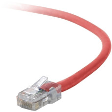 Belkin Cat5e Patch Cable, 25ft, 1 x RJ-45, 1 x RJ-45, Red networking cable 7.62 m