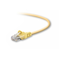 Belkin Cat5e, 1ft, 1 x RJ-45, 1 x RJ-45, Yellow networking cable 0.3 m