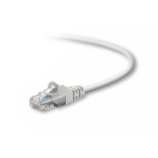 Belkin Cat5e, 1ft, 1 x RJ-45, 1 x RJ-45, White networking cable 0.3 m