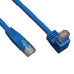 Tripp Lite N204-010-BL-DN Down-Angle Cat6 Gigabit Molded UTP Ethernet Cable (RJ45 Right-Angle Down M to RJ45 M), Blue, 10 ft. (3.05 m)