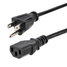 StarTech.com 10ft (3m) Heavy Duty Power Cord, NEMA 5-15P to C13 AC Power Cord, 15A 125V, 14AWG, Replacement Computer Power Cord, Monitor Power Cable, NEMA 5-15P to IEC 60320 C13 Power Cord - PC Power Supply Cable