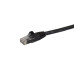 StarTech.com 10ft CAT6 Ethernet Cable - Black CAT 6 Gigabit Ethernet Wire -650MHz 100W PoE RJ45 UTP Network/Patch Cord Snagless w/Strain Relief Fluke Tested/Wiring is UL Certified/TIA