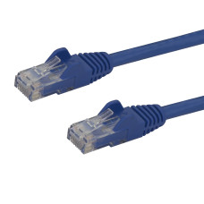 StarTech.com 7ft CAT6 Ethernet Cable - Blue CAT 6 Gigabit Ethernet Wire -650MHz 100W PoE RJ45 UTP Network/Patch Cord Snagless w/Strain Relief Fluke Tested/Wiring is UL Certified/TIA