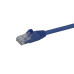 StarTech.com 7ft CAT6 Ethernet Cable - Blue CAT 6 Gigabit Ethernet Wire -650MHz 100W PoE RJ45 UTP Network/Patch Cord Snagless w/Strain Relief Fluke Tested/Wiring is UL Certified/TIA