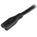 StarTech.com 10ft (3m) Laptop Power Cord, NEMA 1-15P to C7, 10A 125V, 18AWG, Laptop Replacement Cord, Printer Power Cable, Laptop Charger Cord, Laptop Power Brick Cord - UL Listed