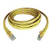 Tripp Lite N201-002-YW Cat6 Gigabit Snagless Molded (UTP) Ethernet Cable (RJ45 M/M), PoE, Yellow, 2 ft. (0.61 m)