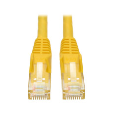 Tripp Lite N201-002-YW Cat6 Gigabit Snagless Molded (UTP) Ethernet Cable (RJ45 M/M), PoE, Yellow, 2 ft. (0.61 m)