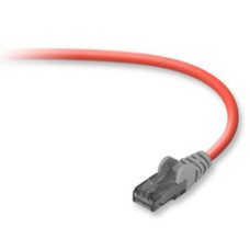 Belkin Cat6 snagless crossover patch cable, 3m networking cable Red