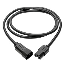 Tripp Lite P018-006 Power Cord C14 to C15 - Heavy-Duty, 15A, 250V, 14 AWG, 6 ft. (1.83 m), Black