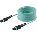 StarTech.com 3m (10ft) MTP(F)/PC to MTP(F)/PC OM3 Multimode Fiber Optic Cable, 12F Type-A, OFNP, 50/125µm LOMMF, 40G Networks, Low Insertion Loss, MPO Fiber Patch Cord
