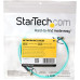 StarTech.com Fiber Optic Cable - 10 Gb Aqua - Multimode Duplex 50/125 - LSZH - LC/LC - 1 m~1m (3ft) LC/UPC to LC/UPC OM3 Multimode Fiber Optic Cable, Full Duplex 50/125µm Zipcord Fiber, 100G Networks, LOMMF/VCSEL, <0.3dB Low Insertion Loss, LSZH Fiber Pat