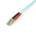 StarTech.com Fiber Optic Cable - 10 Gb Aqua - Multimode Duplex 50/125 - LSZH - LC/LC - 2 m~2m (6ft) LC/UPC to LC/UPC OM3 Multimode Fiber Optic Cable, Full Duplex 50/125µm Zipcord Fiber, 100G Networks, LOMMF/VCSEL, <0.3dB Low Insertion Loss, LSZH Fiber Pat