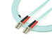 StarTech.com Fiber Optic Cable - 10 Gb Aqua - Multimode Duplex 50/125 - LSZH - LC/LC - 5 m~5m (15ft) LC/UPC to LC/UPC OM3 Multimode Fiber Optic Cable, Full Duplex 50/125µm Zipcord Fiber, 100G Networks, LOMMF/VCSEL, <0.3dB Low Insertion Loss, LSZH Fiber Pa