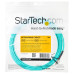 StarTech.com Fiber Optic Cable - 10 Gb Aqua - Multimode Duplex 50/125 - LSZH - LC/LC - 5 m~5m (15ft) LC/UPC to LC/UPC OM3 Multimode Fiber Optic Cable, Full Duplex 50/125µm Zipcord Fiber, 100G Networks, LOMMF/VCSEL, <0.3dB Low Insertion Loss, LSZH Fiber Pa