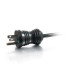 C2G 8ft 16 AWG NEMA 5-15P / IEC320C13 Black 2.4 m C13 coupler