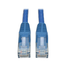 Tripp Lite N201-030-BL Cat6 Gigabit Snagless Molded (UTP) Ethernet Cable (RJ45 M/M), PoE, Blue, 30 ft. (9.14 m)