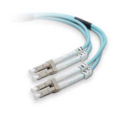 Belkin LC - LC, MMF, OM4, 3m fibre optic cable OFC Turquoise