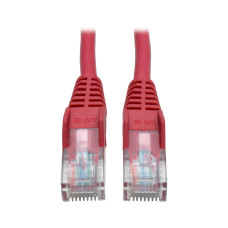 Tripp Lite N001-007-RD Cat5e 350 MHz Snagless Molded (UTP) Ethernet Cable (RJ45 M/M), PoE - Red, 7 ft. (2.13 m)