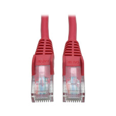 Tripp Lite N001-050-RD Cat5e 350 MHz Snagless Molded (UTP) Ethernet Cable (RJ45 M/M), PoE - Red, 50 ft. (15.24 m)