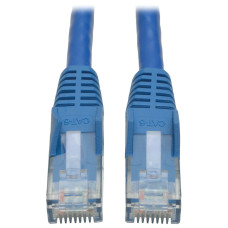 Tripp Lite N201-100-BL Cat6 Gigabit Snagless Molded (UTP) Ethernet Cable (RJ45 M/M), PoE, Blue, 100 ft. (30.5 m)