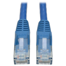 Tripp Lite N201-050-BL Cat6 Gigabit Snagless Molded (UTP) Ethernet Cable (RJ45 M/M), PoE, Blue, 50 ft. (15.24 m)
