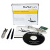StarTech.com PCI Express Wireless N Adapter - 300 Mbps PCIe 802.11 b/g/n Network Adapter Card – 2T2R 2.2 dBi