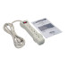 Tripp Lite Protect It! 7-Outlet Surge Protector, 7 ft. Cord with Right-Angle Plug, 2160 Joules, Diagnostic LEDs, Light Gray Housing