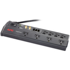 APC Home/Office SurgeArrest 8 Outlets with tel2/splitter and coax jacks, 120V Black 8 AC outlet(s) 1.83 m